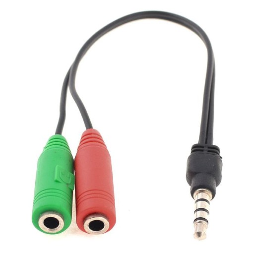 Kabel Adapter 2 x Mini Jack 3,5 mm Audio 4 PIN - 2899